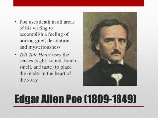 Edgar Allen Poe (1809-1849)