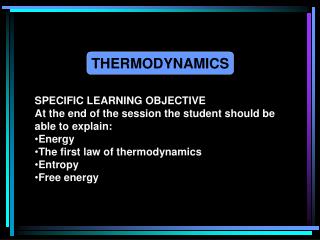 THERMODYNAMICS