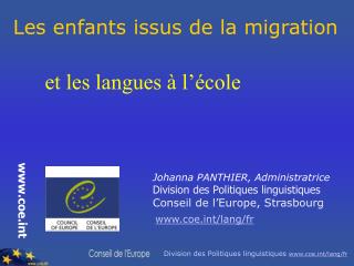 Les enfants issus de la migration