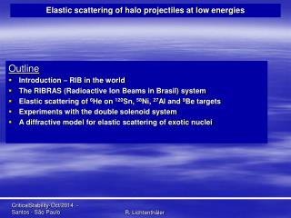 Elastic scattering of halo projectiles at low energies