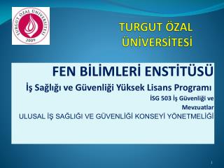 TURGUT ÖZAL ÜNİVERSİTESİ