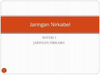 Jaringan Nirkabel