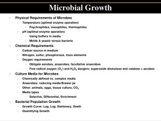 Microbial Growth