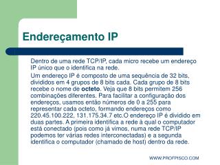 Endereçamento IP