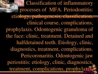 PERIAPICAL DISEASE