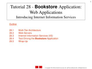 Tutorial 28 - Bookstore Application: Web Applications Introducing Internet Information Services