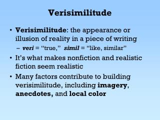 Verisimilitude