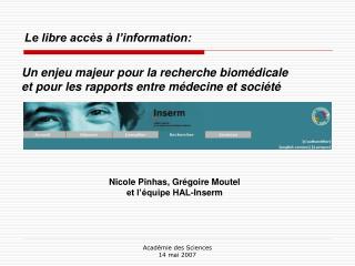 Le libre accès à l’information: