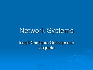 Network Systems