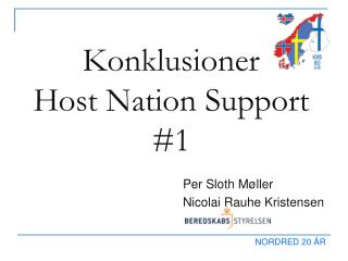 Konklusioner Host Nation Support #1