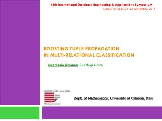 B oosting tuple propagation in multi- relational classification