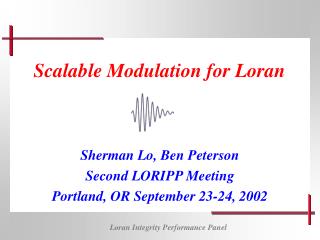 Scalable Modulation for Loran