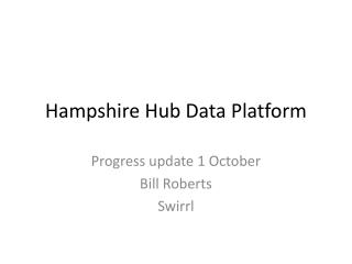 Hampshire Hub Data Platform