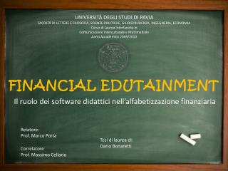 FINANCIAL EDUTAINMENT