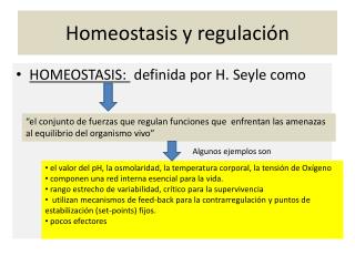 Homeostasis y regulación