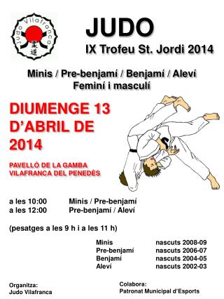 JUDO IX Trofeu St. Jordi 2014