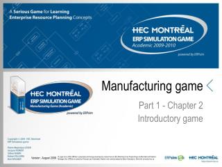 Manufacturing game