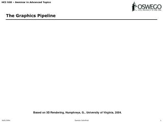 The Graphics Pipeline