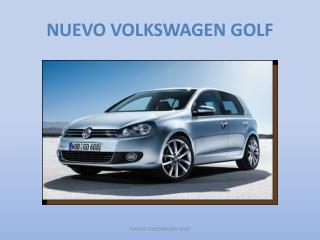 NUEVO VOLKSWAGEN GOLF