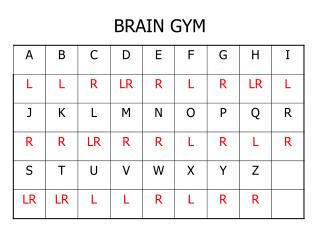 BRAIN GYM