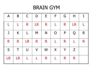 BRAIN GYM