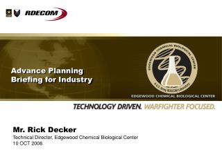 Advance Planning Briefing for Industry
