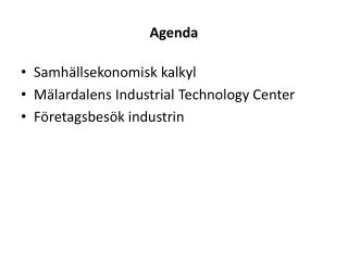 Agenda