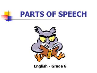 PARTS OF SPEECH