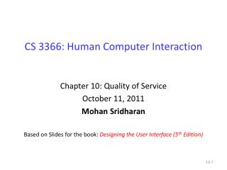 CS 3366: Human Computer Interaction