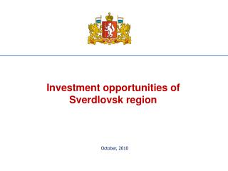 Investment opportunities of Sverdlovsk region