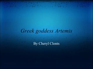 Greek goddess Artemis