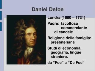 Daniel Defoe