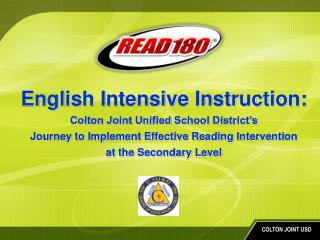 English Intensive Instruction: Colton Joint Unified School District’s