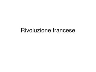 Rivoluzione francese