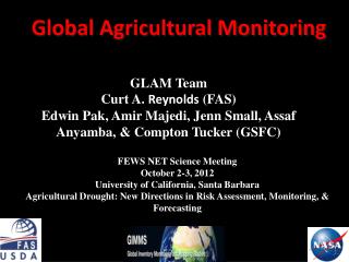 Global Agricultural Monitoring