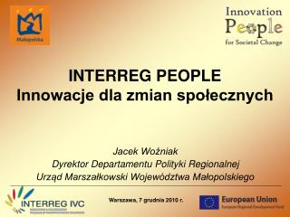 INTERREG PEOPLE Innowacje dla zmian społecznych
