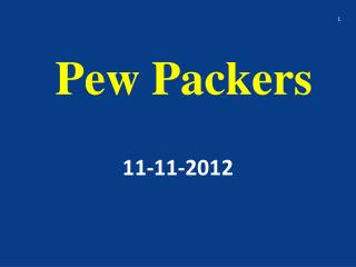 Pew Packers