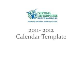 2011- 2012 Calendar Template