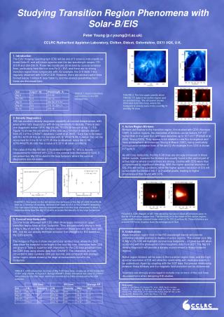 Studying Transition Region Phenomena with Solar-B/EIS