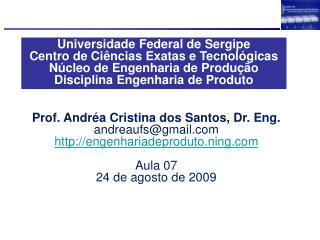 Universidade Federal de Sergipe Centro de Ciências Exatas e Tecnológicas