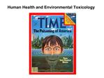 Human Health and Environmental Toxicology