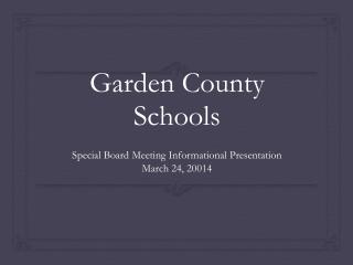 Garden County Schools