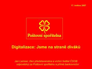 Digitalizace: Jsme na straně diváků
