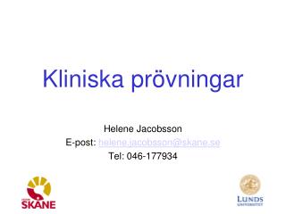 Kliniska prövningar