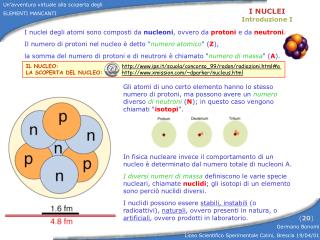 I NUCLEI Introduzione I