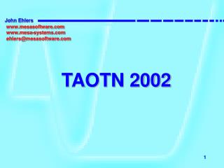 TAOTN 2002
