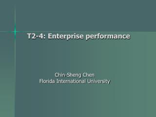 T2-4: Enterprise performance