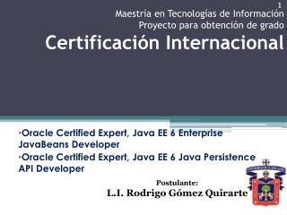 Oracle Certified Expert , Java EE 6 Enterprise JavaBeans Developer