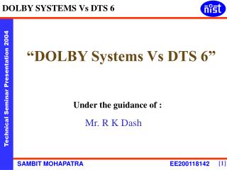 “DOLBY Systems Vs DTS 6”