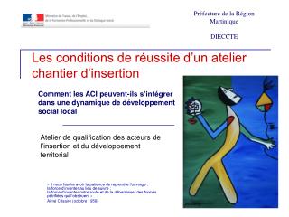 Les conditions de réussite d’un atelier chantier d’insertion